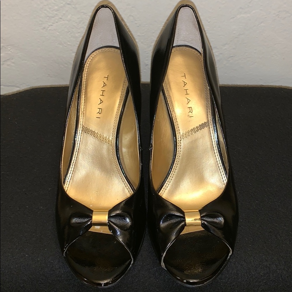 Tahari Peep Toe Wedges